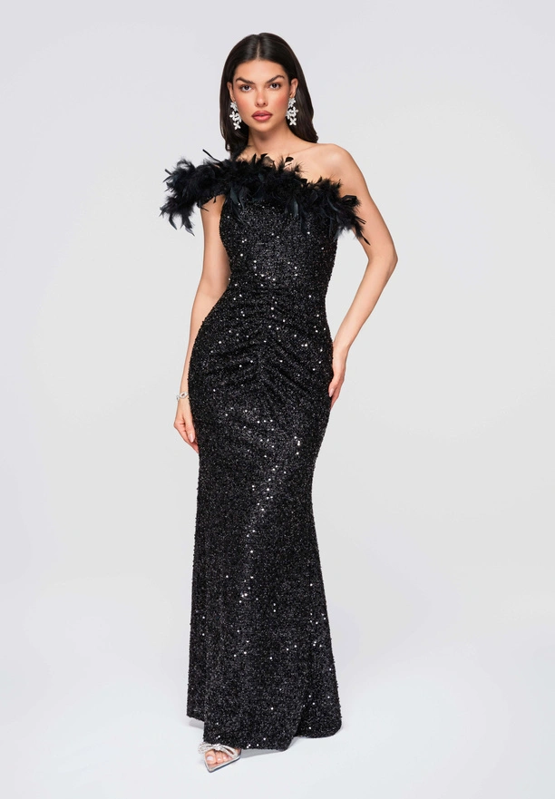 Evening dress LA-OM-DLR279 - black