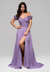Evening dress LA-OM-DLR141 - violet