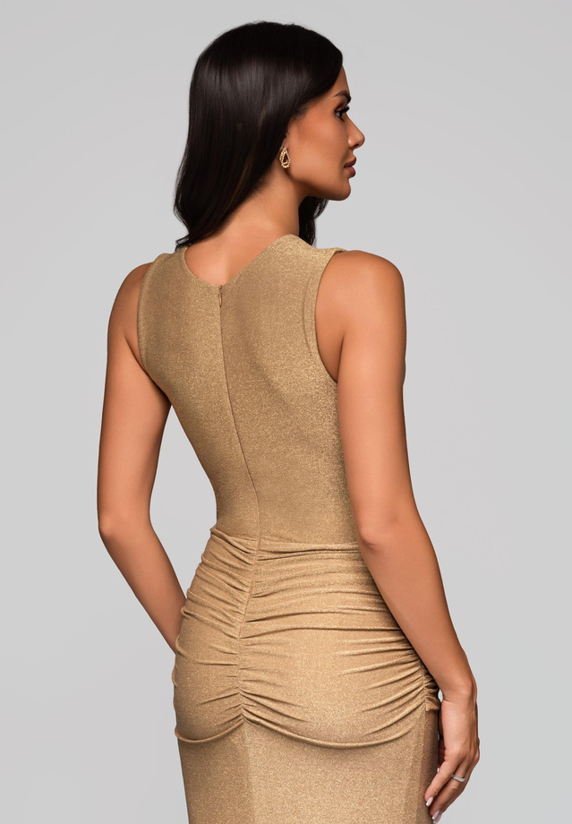Evening dress LA-OM-DLR218 - gold