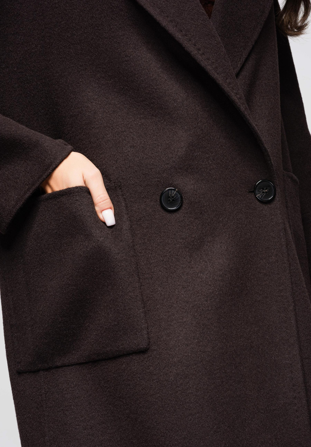 Women's coat LARICA OW-COLC-0110 v1 - mocha