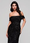 Evening dress LA-OM-DLR134 - black
