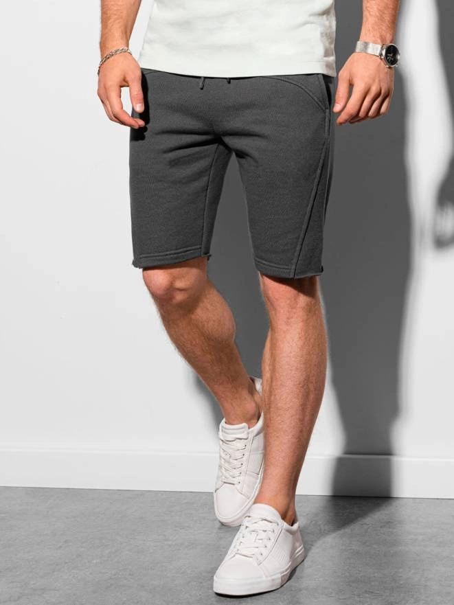 Men's sweatshorts - dark grey W299