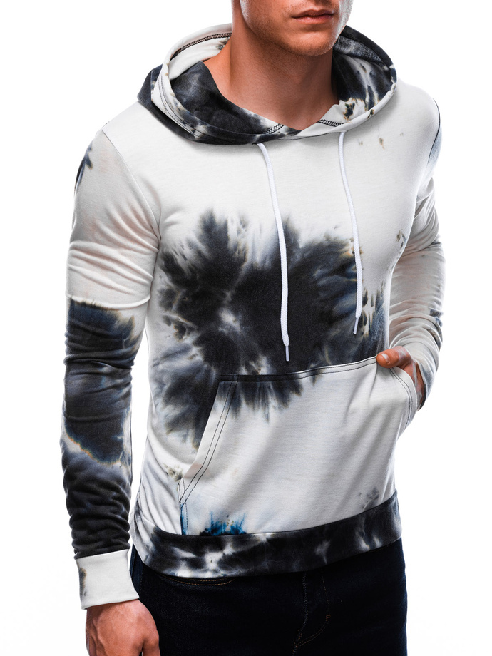 Bluza męska z kapturem B1432 - czarna