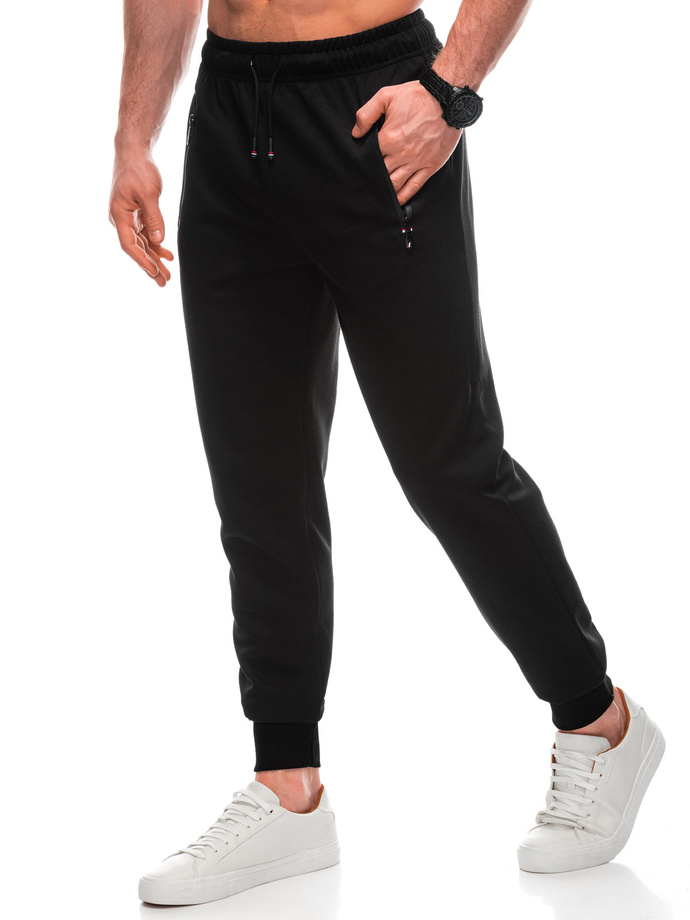 Men's sweatpants P1435 - black