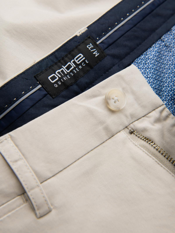 Men's REGULAR FIT uniform chino pants - beige V2 OM-PACP-0183