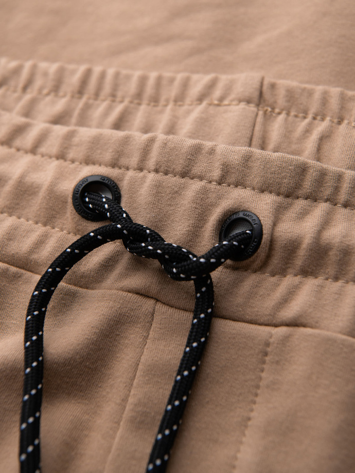 Men's sweatshirt set hoodie + sweatpants - brown V3 Z107