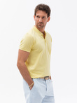 Koszulka polo z dzianiny pique - żółta V4 S1746