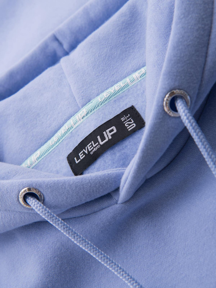 Dresowa bluza unisex z kapturem i kieszeniami – lawendowa V9 OU-SNBC-0105