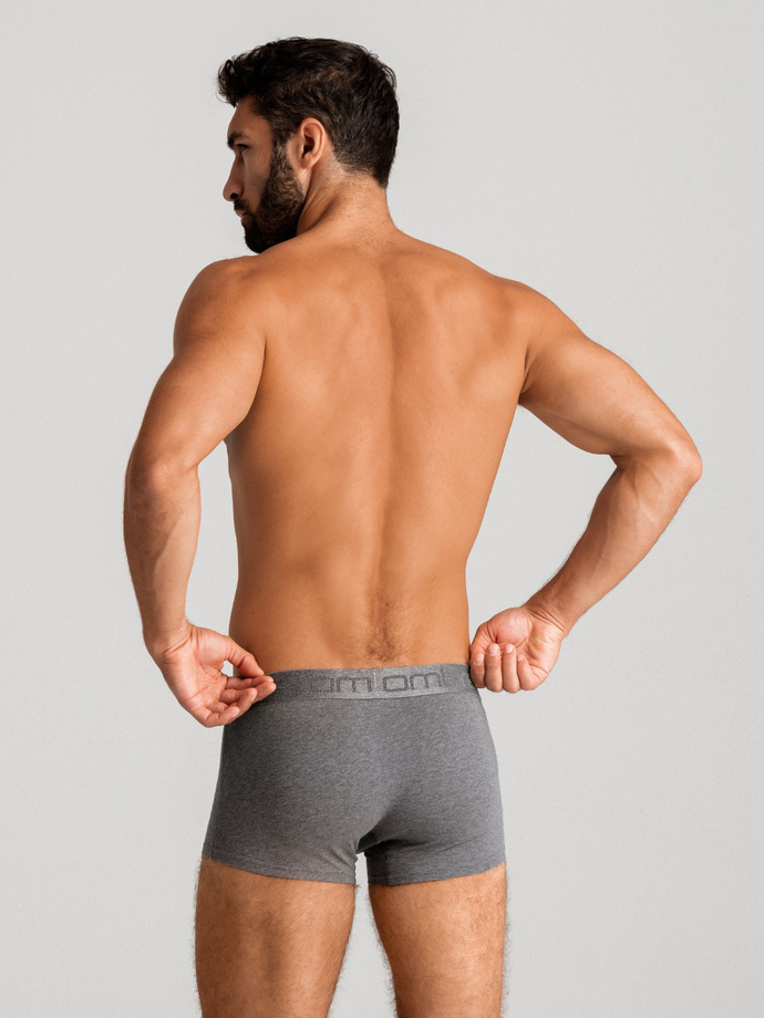 Men's cotton boxer shorts with logo - 3-pack mix V2 OM-UNBO-0105