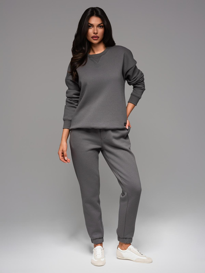Classic sweatpants with drawstrings unisex-grey V18 OU-PSBC-0100