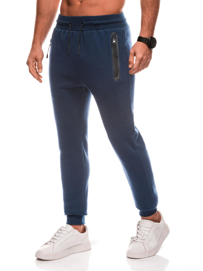 Men's BASIC uniform sweatpants - navy blue V-5 EM-PABS-0104