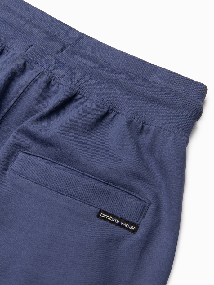 Men's knit shorts - dark blue V4 W291