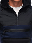 Men's zip-up sweatshirt B1684 - navy