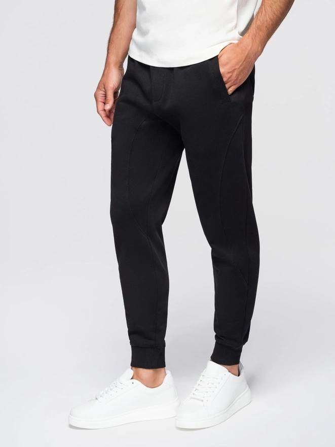 Men's jogger sweatpants - black V5 OM-PABS-0173