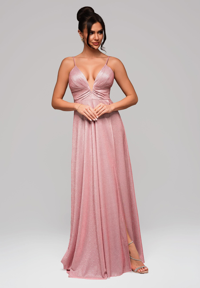 Evening dress LA-OM-DLR154 - pink