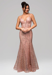 Evening dress LA-OM-DLR165 - pink