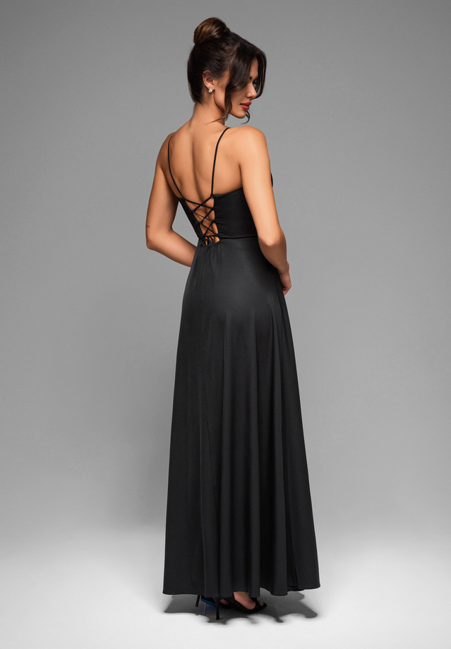 Evening dress LA-OM-DLR016 - black