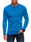 BASIC men's uniform round neck sweatshirt - blue V1 EM-SSBN-0100
