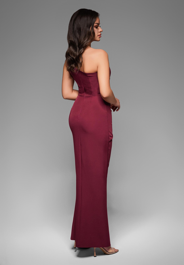 Evening dress LA-OM-DLR037 - dark red
