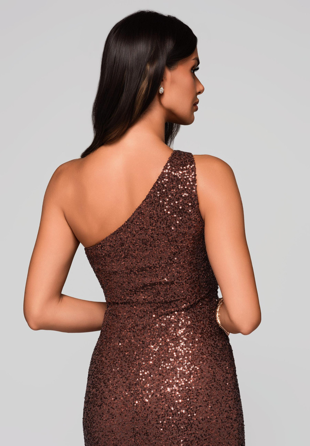 Evening dress LA-OM-DLR225 - brown