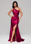 Evening dress LA-OM-DLR143 - dark red