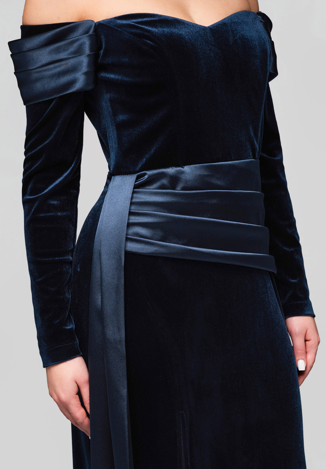 Evening dress LA-OM-DLR254 - navy