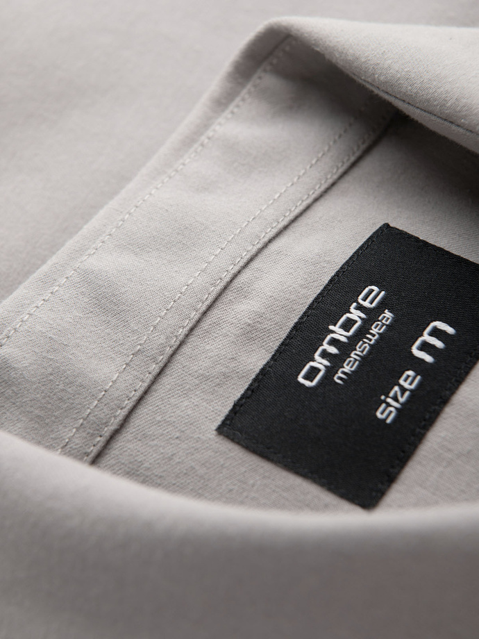 Men's classic regular fit shirt - gray V1 K694