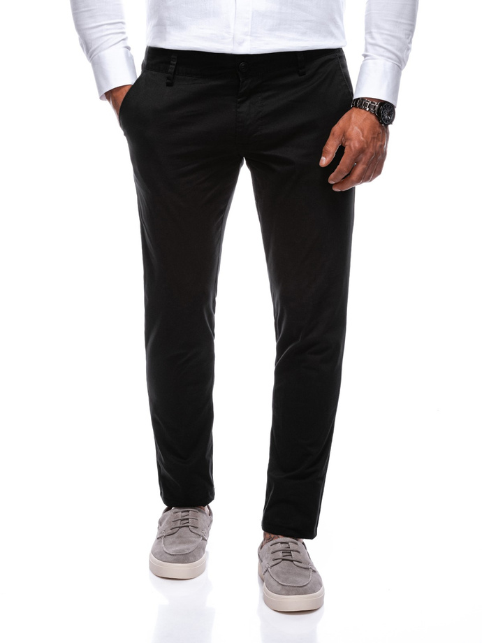 Men's pants chino P1478 - black