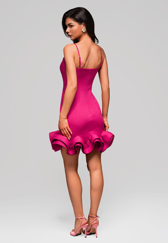 Evening dress LA-OM-DLR174 - fuchsia