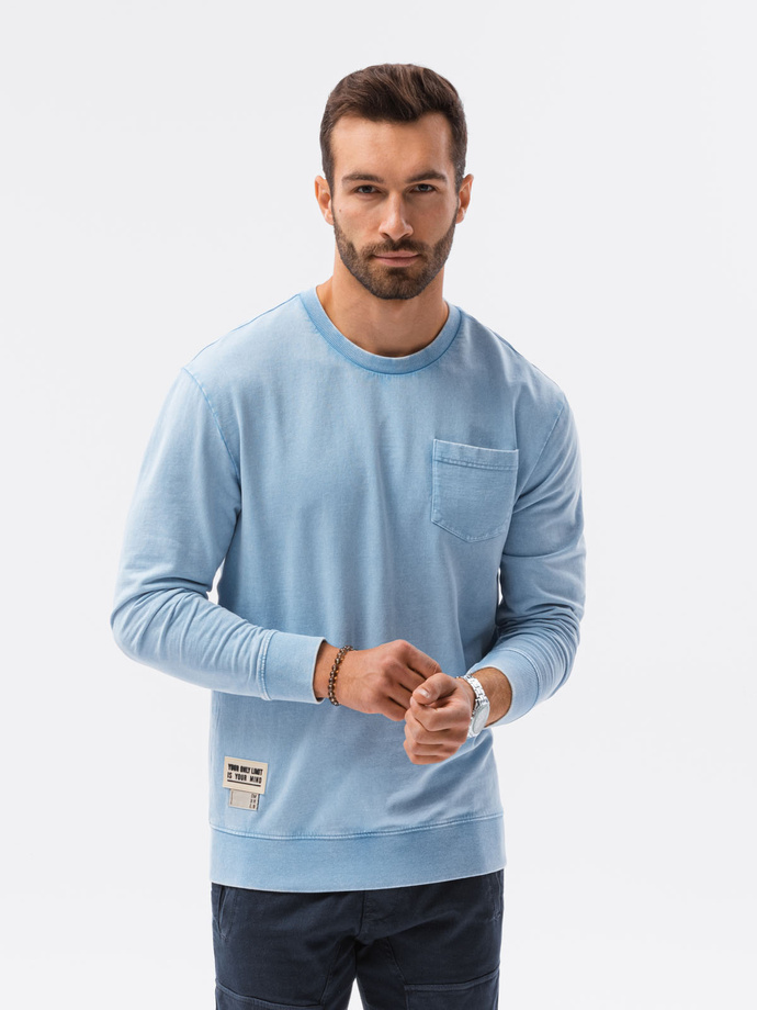 Men's sweatshirt - light blue B1173