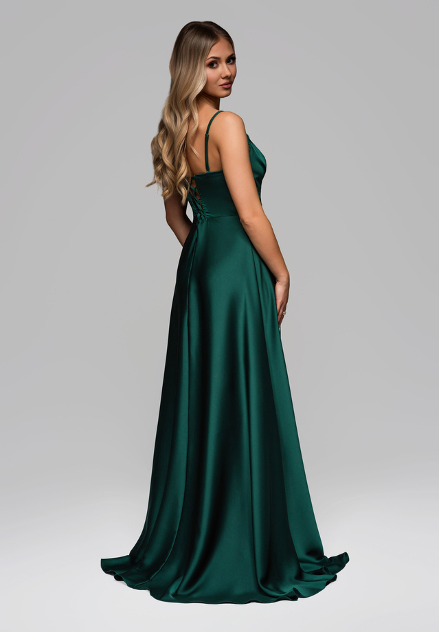 Evening dress LA-OM-DLR267 - bottle green