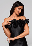 Evening dress LA-OM-DLR213 - black