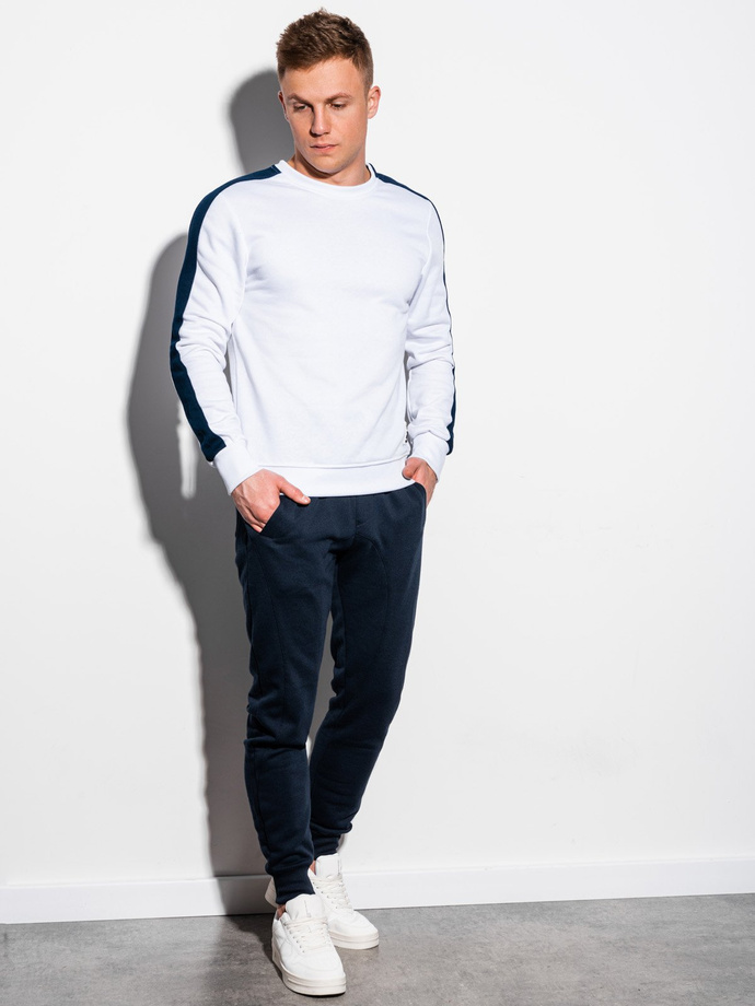 Men's hoodless sweatshirt OM-SSNZ-22FW-010 - V3 white