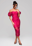 Evening dress LA-OM-DLR127 Regular Fit fuchsia