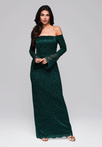 Evening dress LA-OM-DLR243 - bottle green