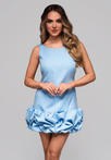 Sukienka wieczorowa LA-OM-DLR116 - light blue