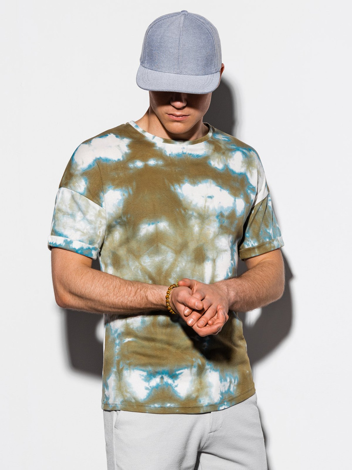 Men's Tie-Dye t-shirt - olive S1219