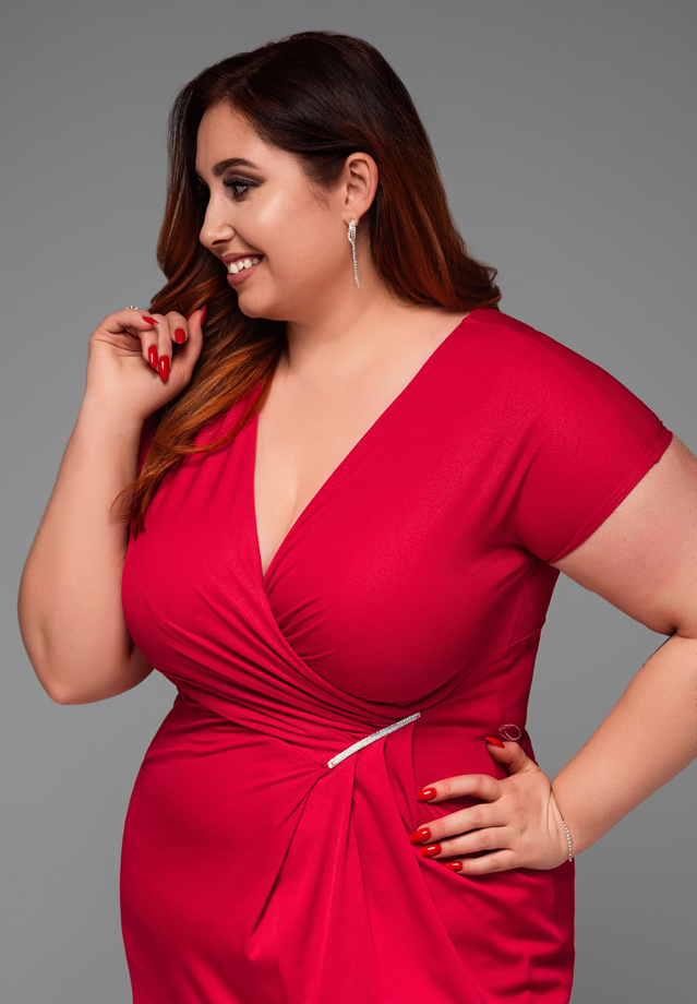 Evening dress LA-OM-DLR013 - red