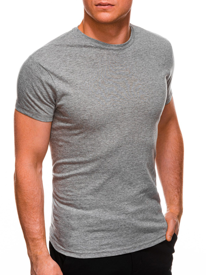 T-shirt męski basic S970 - szary