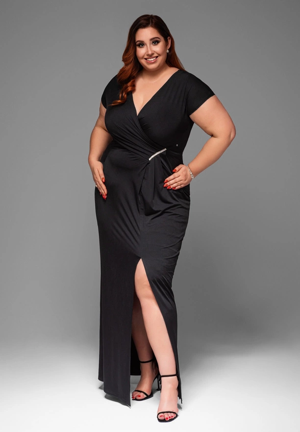 Evening dress LA-OM-DLR013 - black