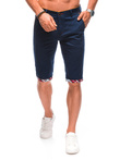 Krótkie spodenki męskie casual W479 - granatowe