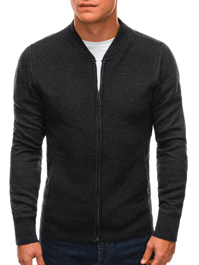 Men's sweater E197 - dark grey