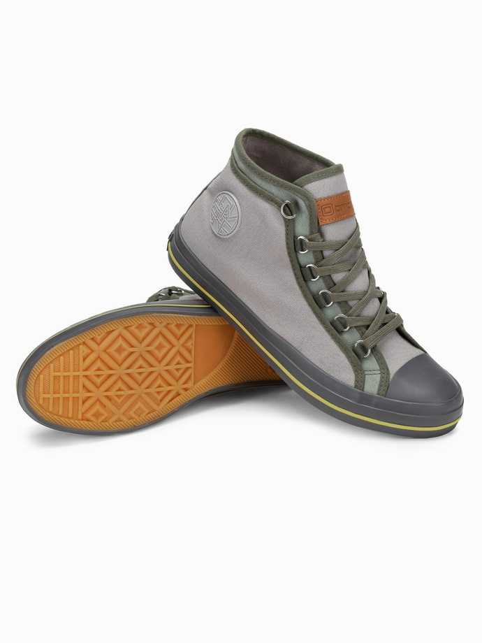 Buty męskie sneakersy - szare V3 T375