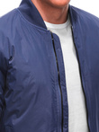 Men's mid-season jacket C532 - dark blue