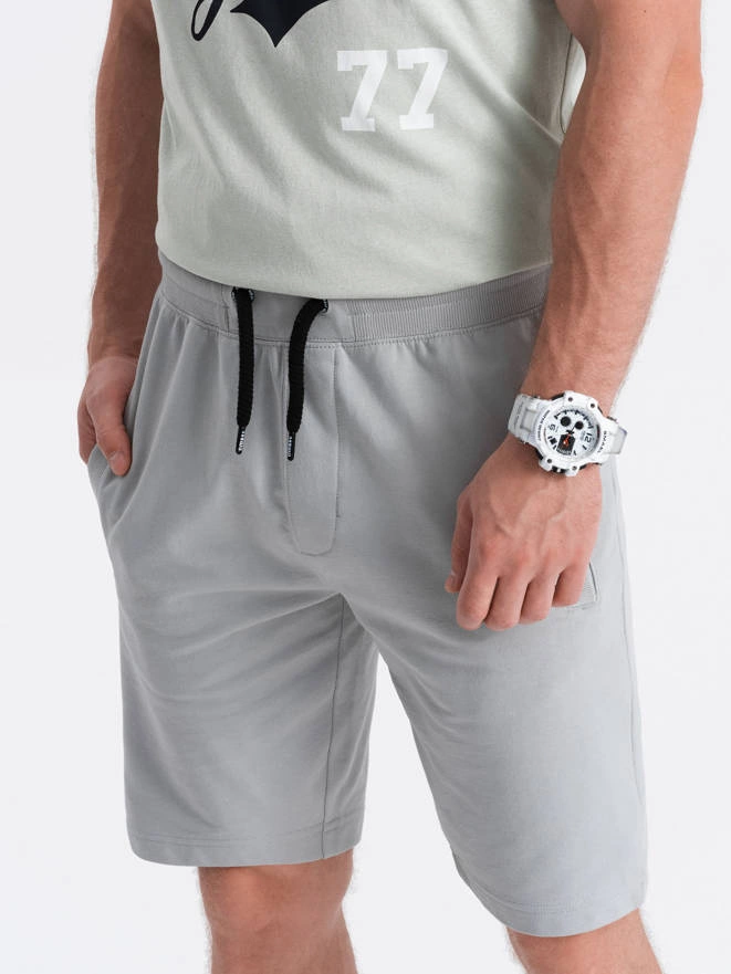 Men's sweatshorts - grey W291