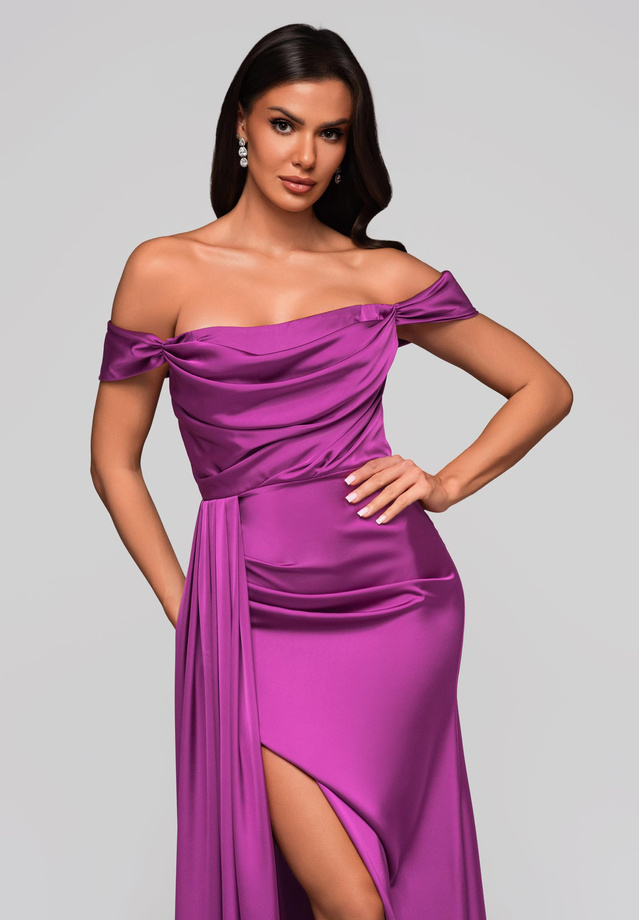 Evening dress LA-OM-DLR188 - violet