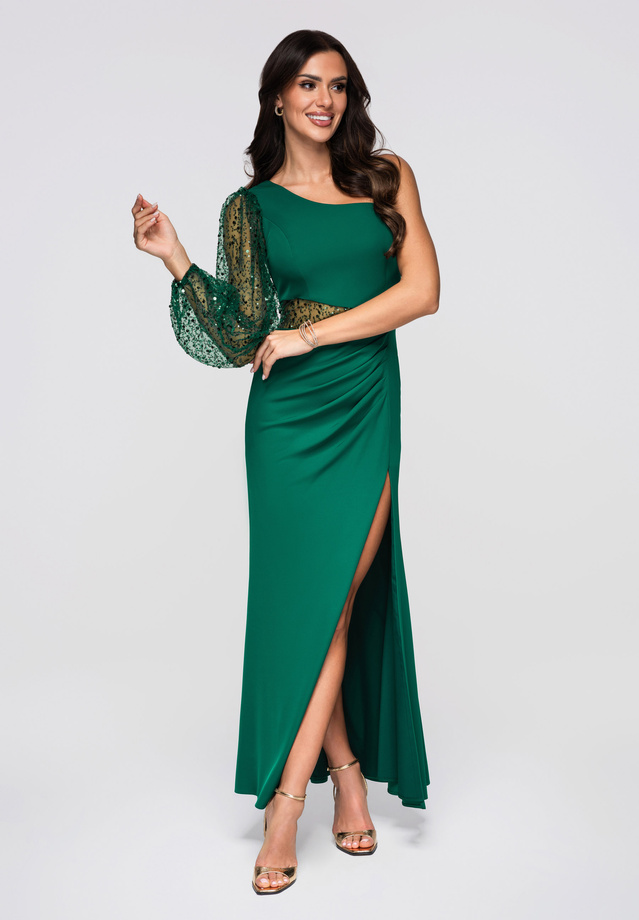 Evening dress LA-OM-DLR261 - bottle green
