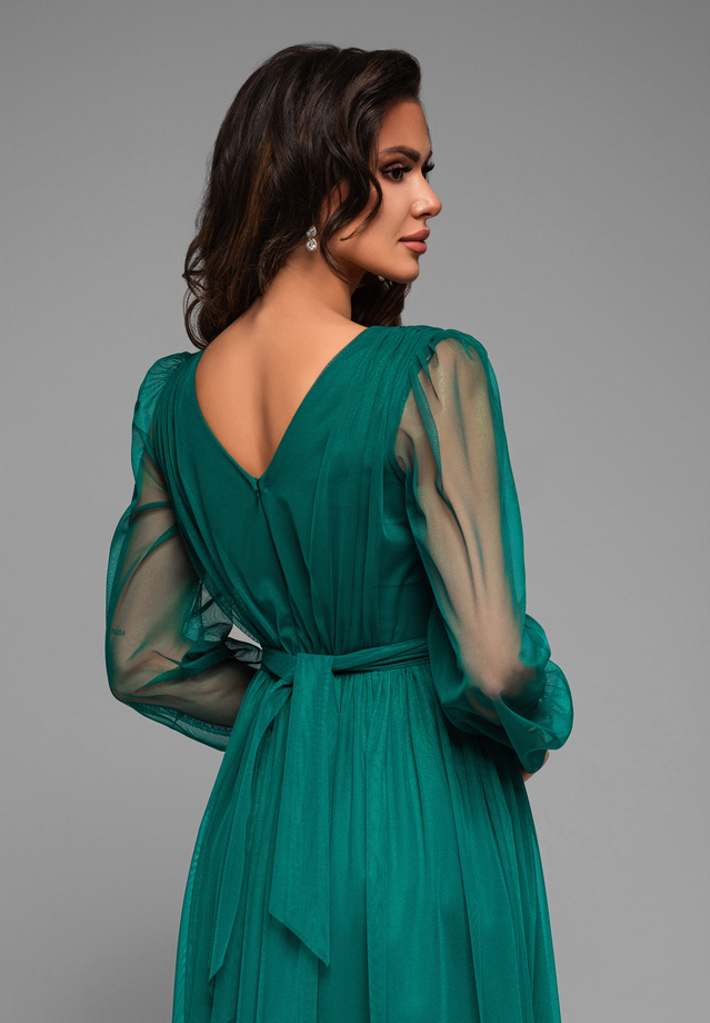 Evening dress LA-OM-DLR007 - green