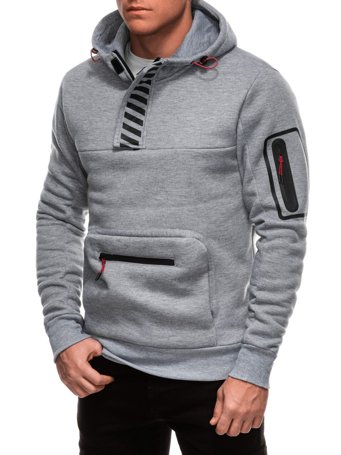 Men's zip-up sweatshirt B1693 - grey