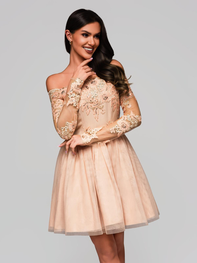 Mini dress DLR206 - peach